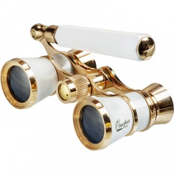 Бинокль театральный VEBER OPERA БГЦ 3x25 лорнет, белый/золотой Бинокль театральный VEBER OPERA БГЦ 3x25 лорнет, белый/золотой
