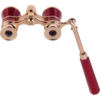 Бинокль театральный VEBER OPERA БГЦ 3x25 лорнет, красный/золотой Бинокль театральный VEBER OPERA БГЦ 3x25 лорнет, красный/золотой